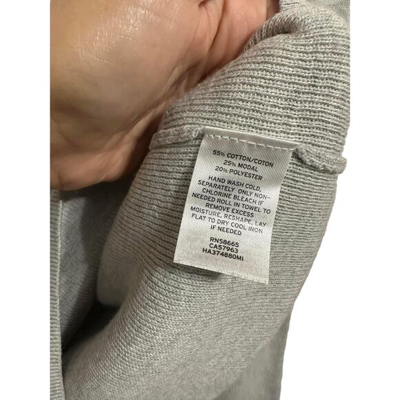 Halogen Gray Light Heather Pullover Sweater Bell Sleeve Small‎ NEW - Picture 5 of 6